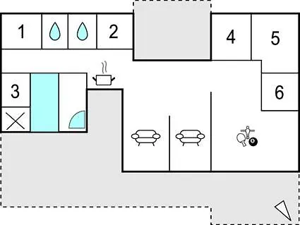 Pool Activity House For 14 People *